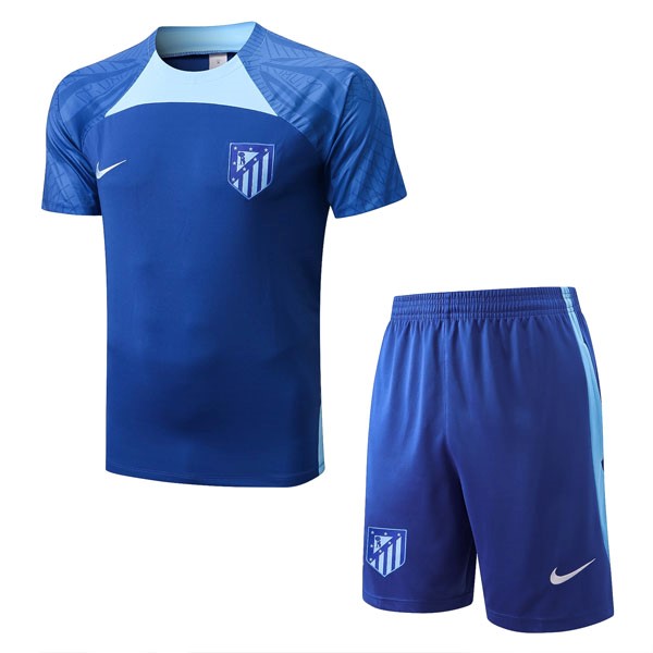 Trainingsshirt Atletico Madrid Komplett-Set 2022-23 Blau